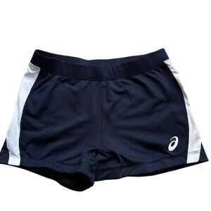 ASICS Chaser Compression Short Blue White Women's Running Shorts NWOT Small